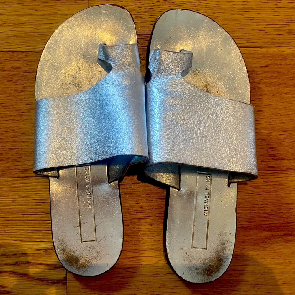 Michael Kors metallic sandal